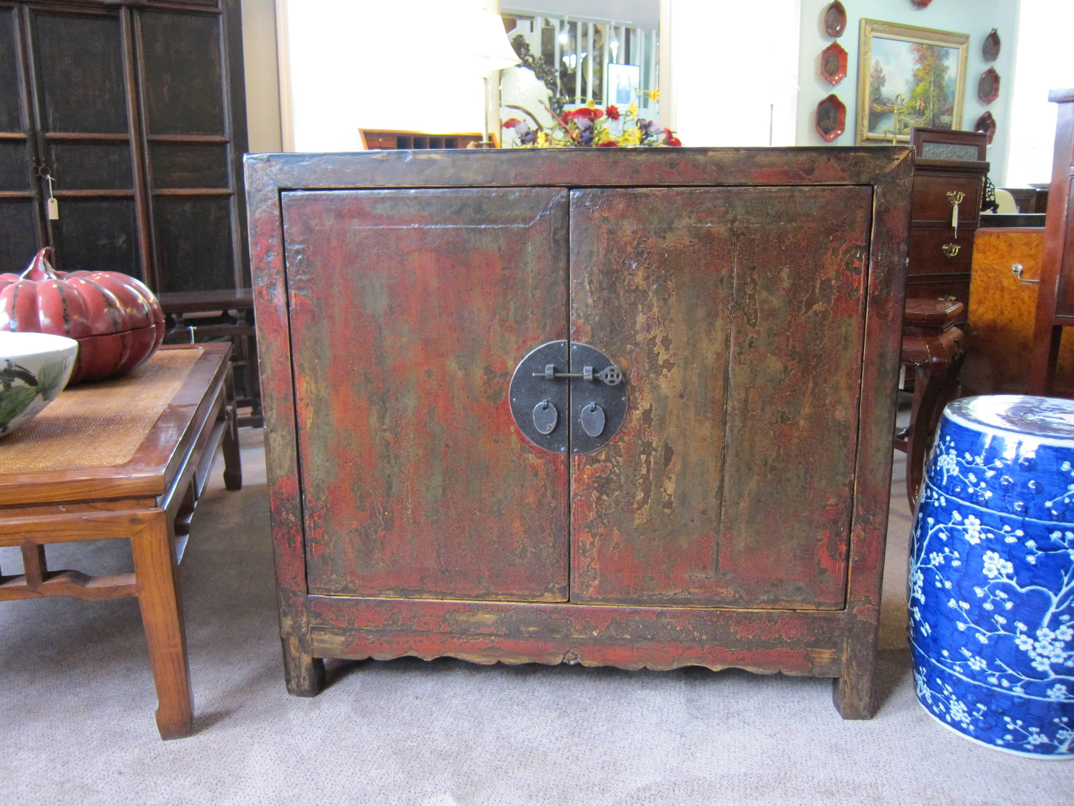 19th Century Chinese Rustic Cabinet For Sale 3