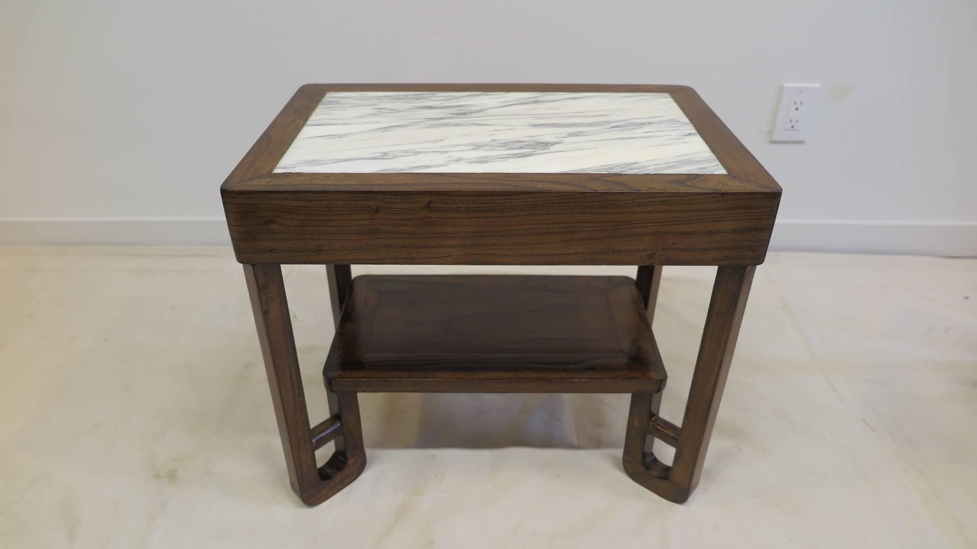 Art Deco Marble-Top Side Tables 4