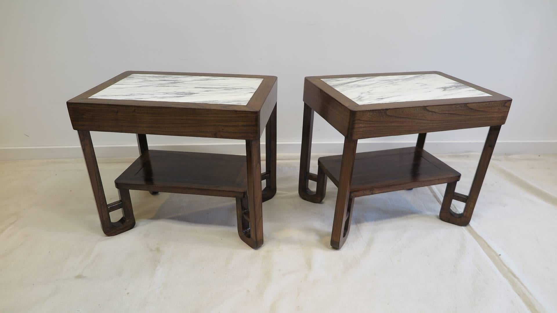 Art Deco Marble-Top Side Tables 5