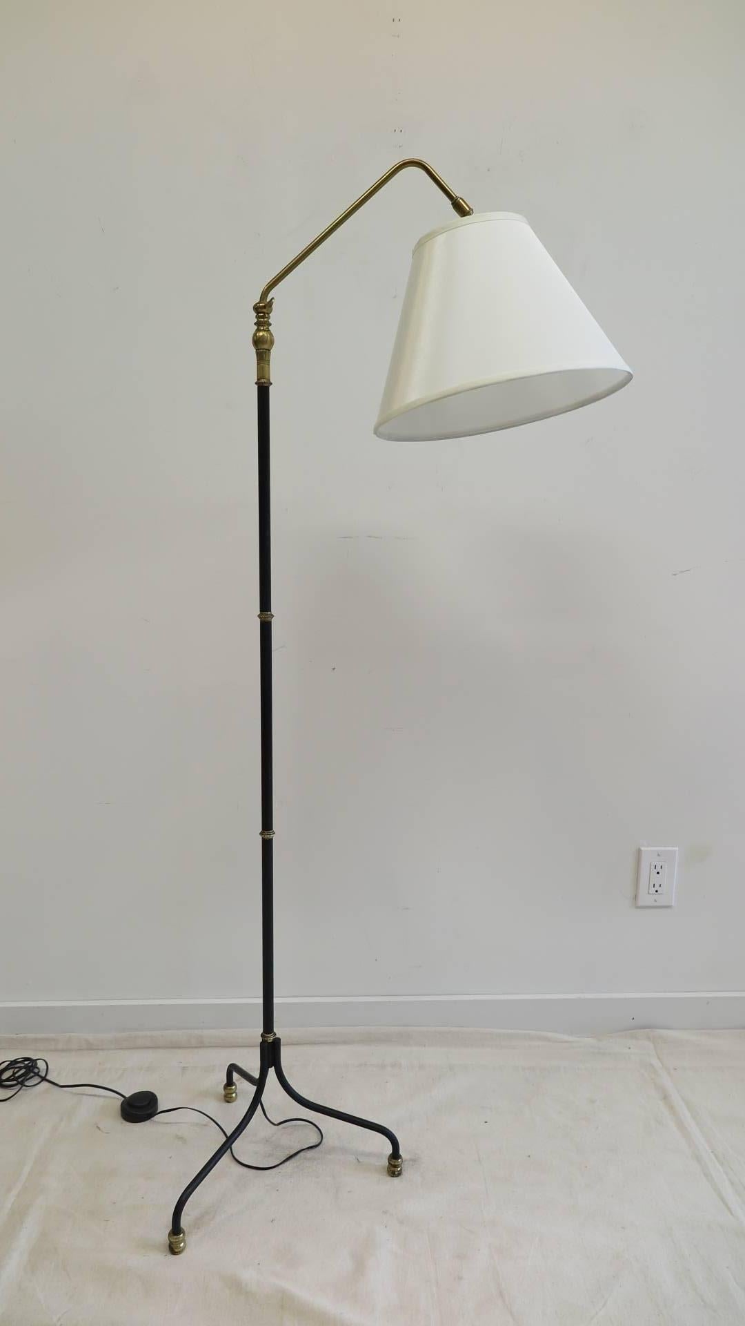 Mid-Century Modern 1950 French Articulating Floor Lamp