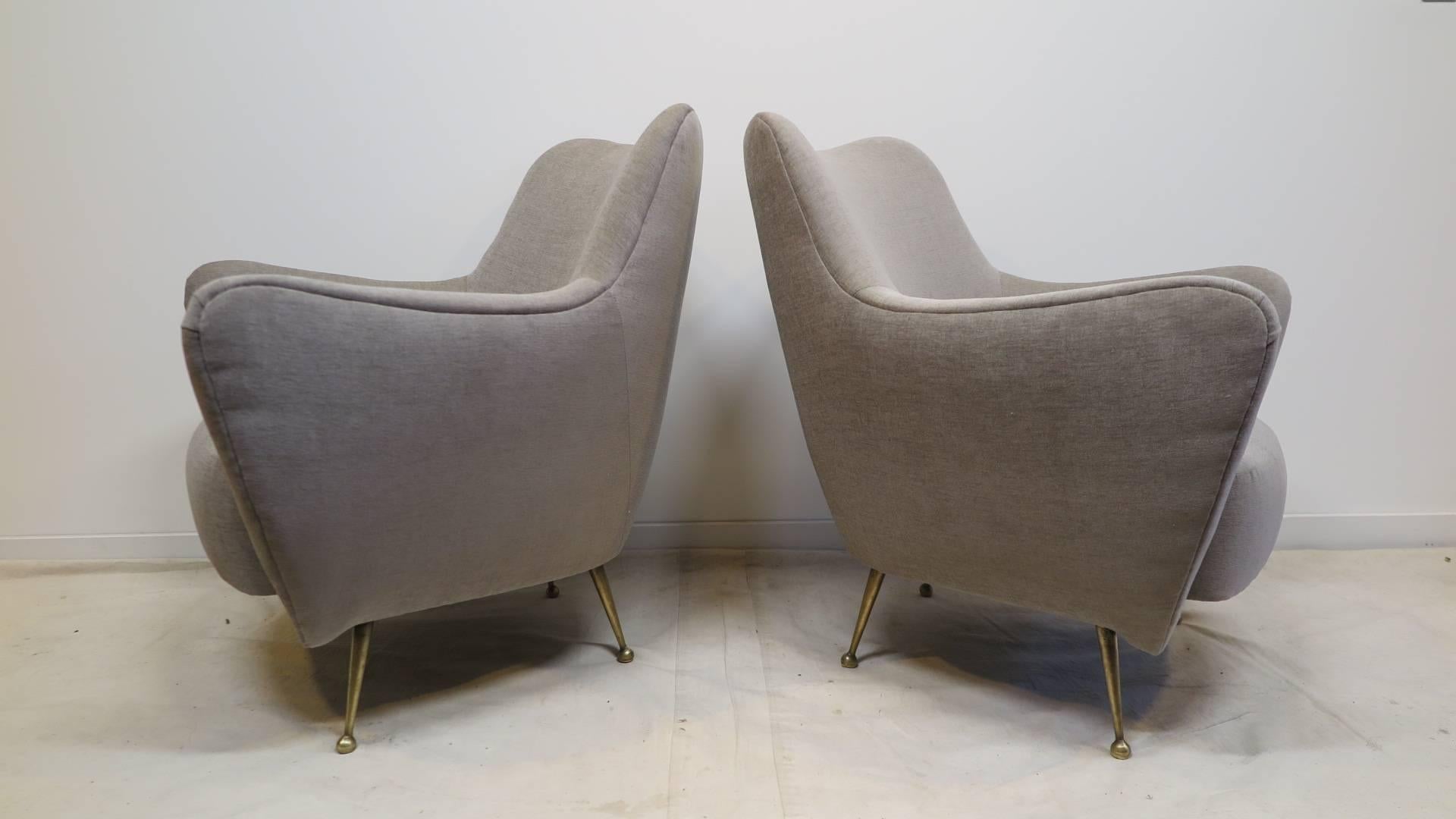 Giulia Veronesi Italian Lounge Chairs In Fair Condition In New York, NY