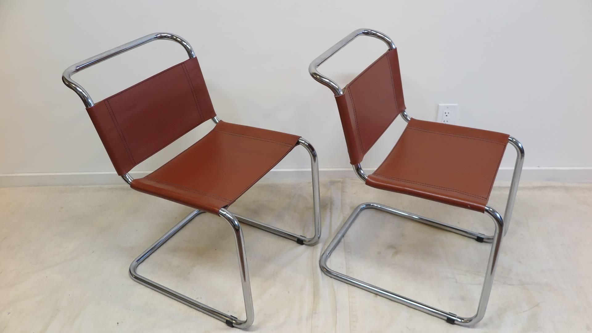 Late 20th Century Pair of Mart Stam Chairs