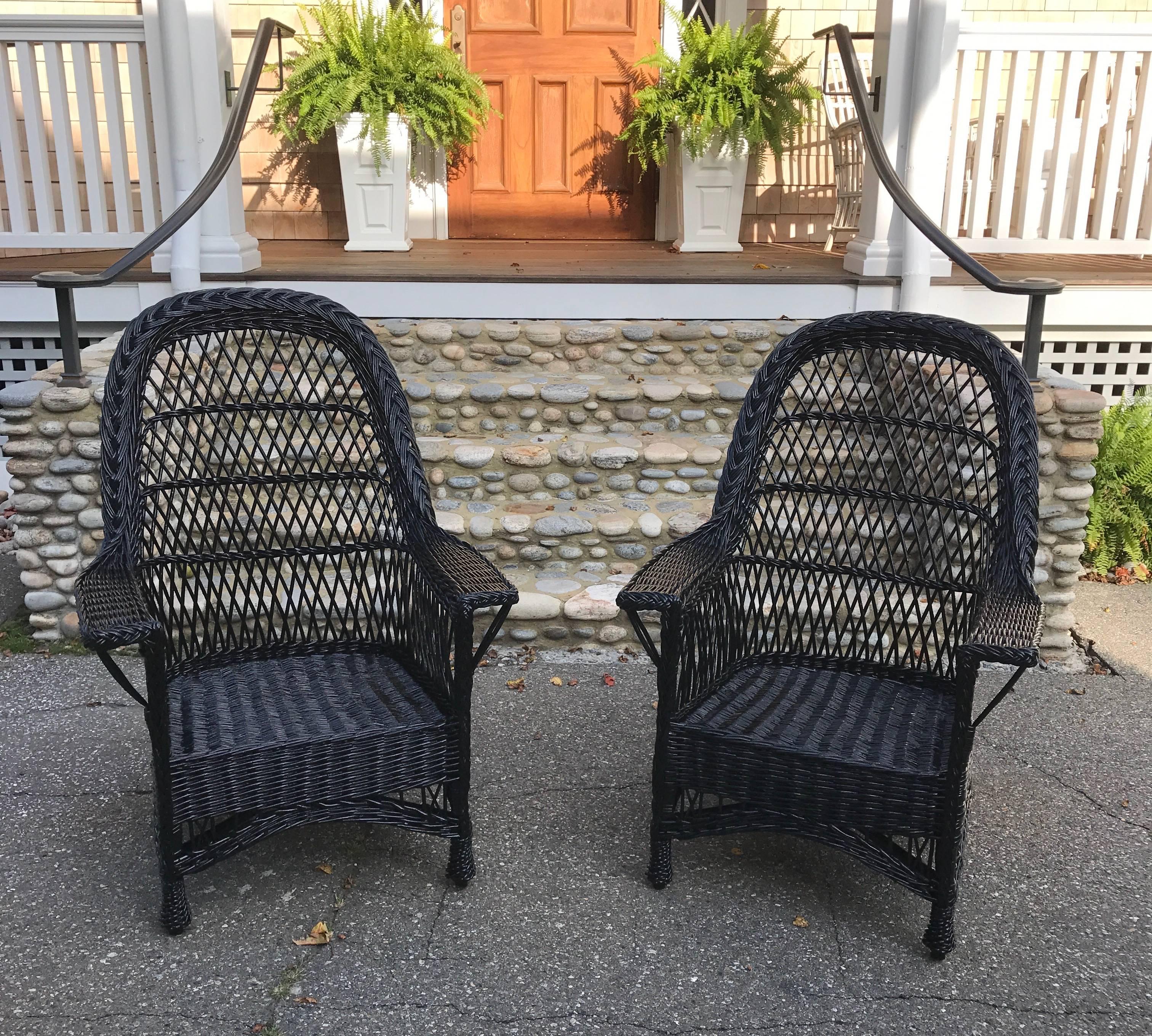 antique wicker chairs for sale