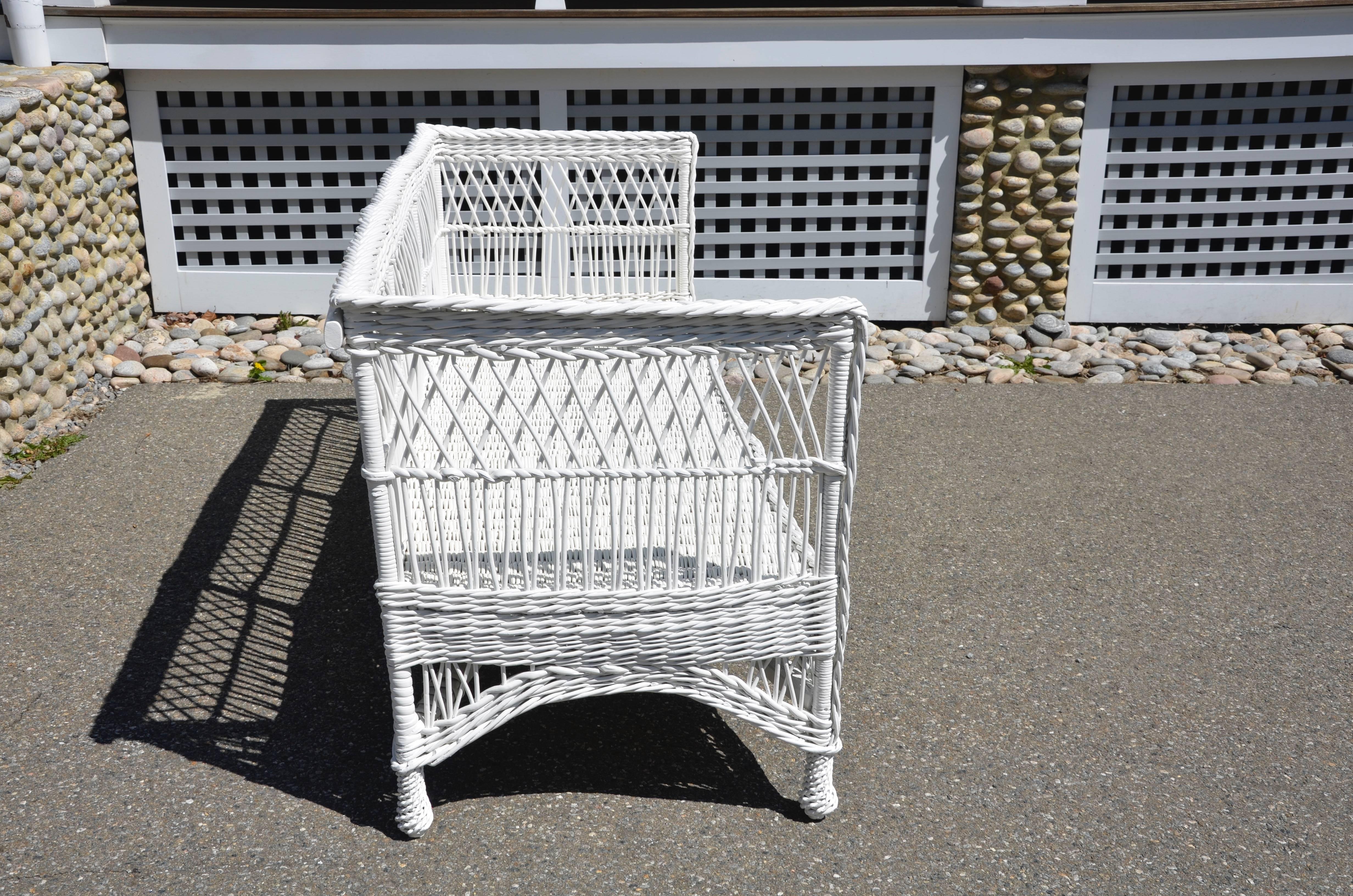 Mission Antique Wicker Daybed