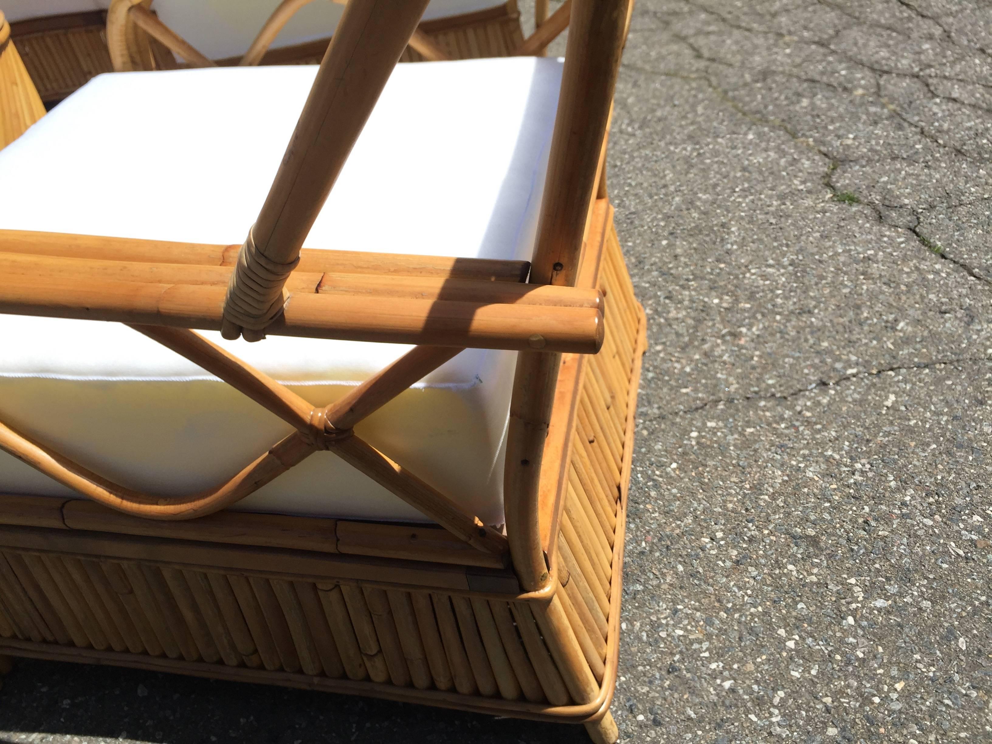Mid-Century Modern Vintage Ficks Reed Rattan Suite