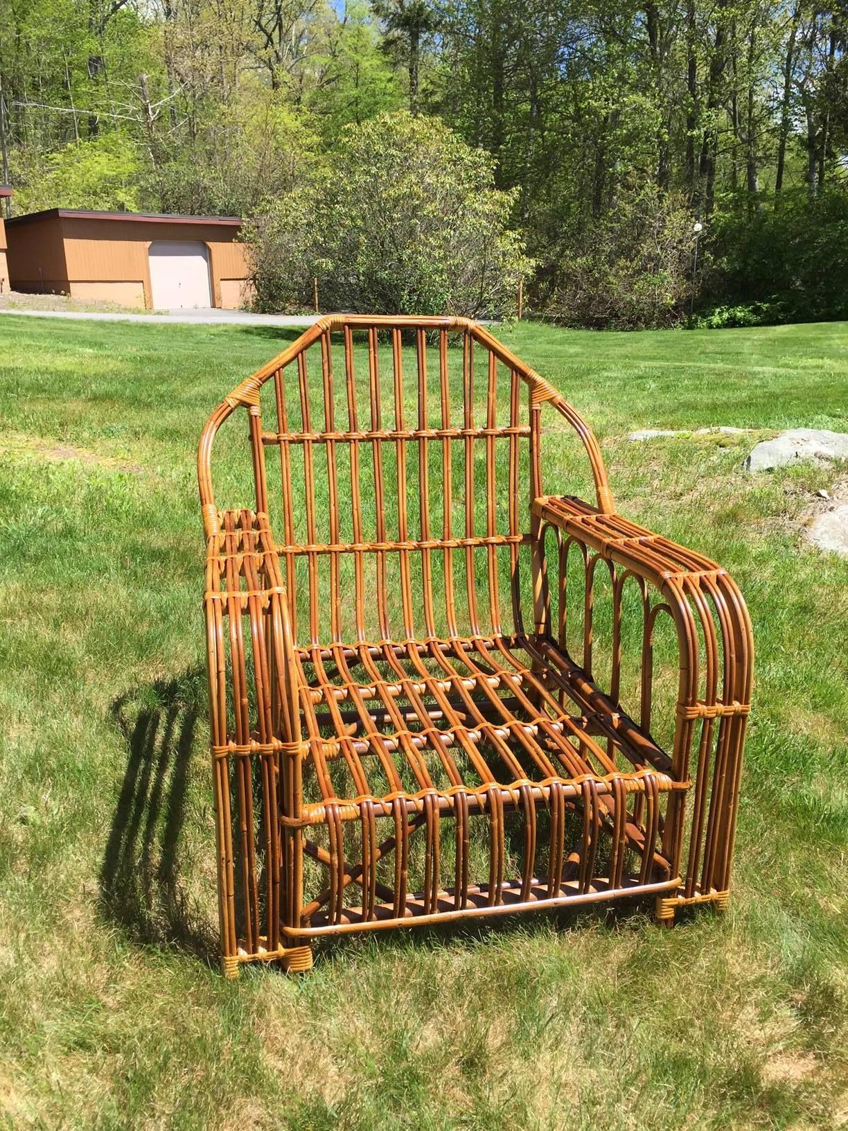 American Antique Stick Wicker and Rattan Set