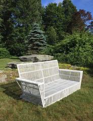 Antique Stick Wicker Sofa