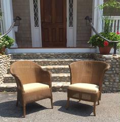 Antique Lusty's of London Lloyd Loom Chairs