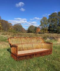 Antique Stick Wicker Sofa
