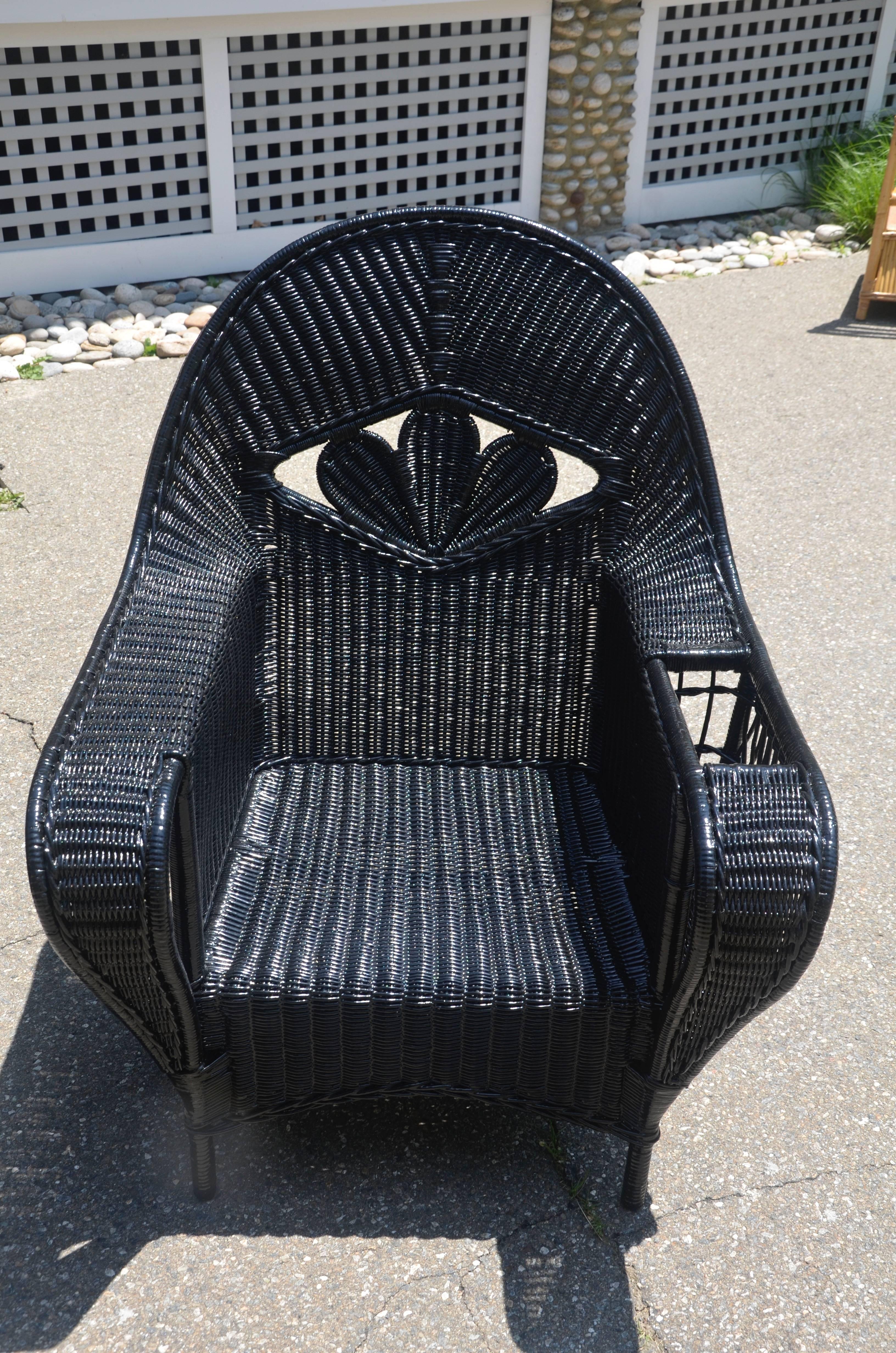 Antique Wicker Set In Good Condition In Old Saybrook, CT