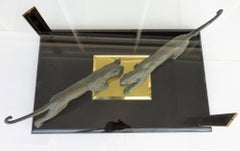 Skulpturaler Bronze-Jaguar Couchtisch von Nicola Voci