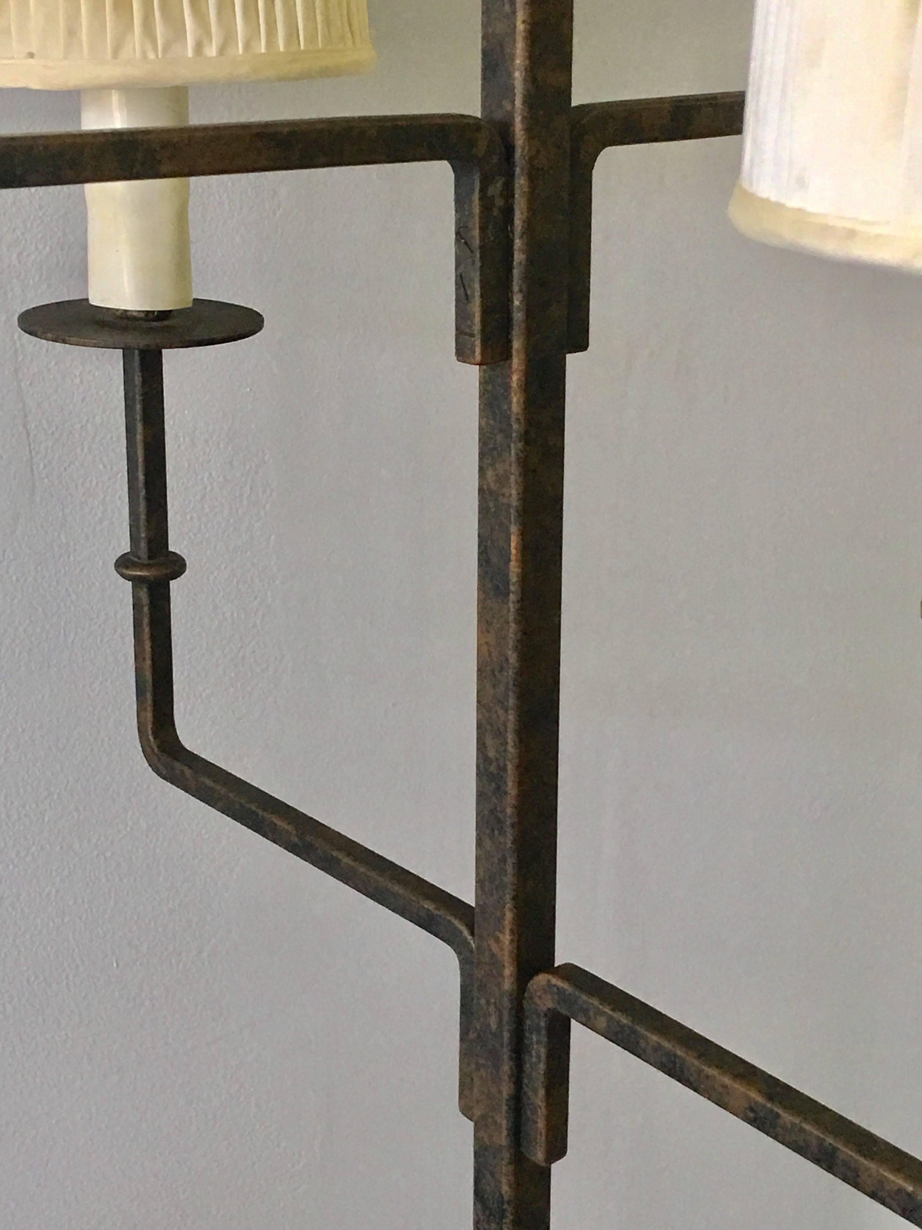 Mid-Century Modern Tommi Parzinger Gilt Iron Floor Lamp