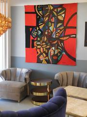 Large Modern Tapestry by Genaro de Carvalho