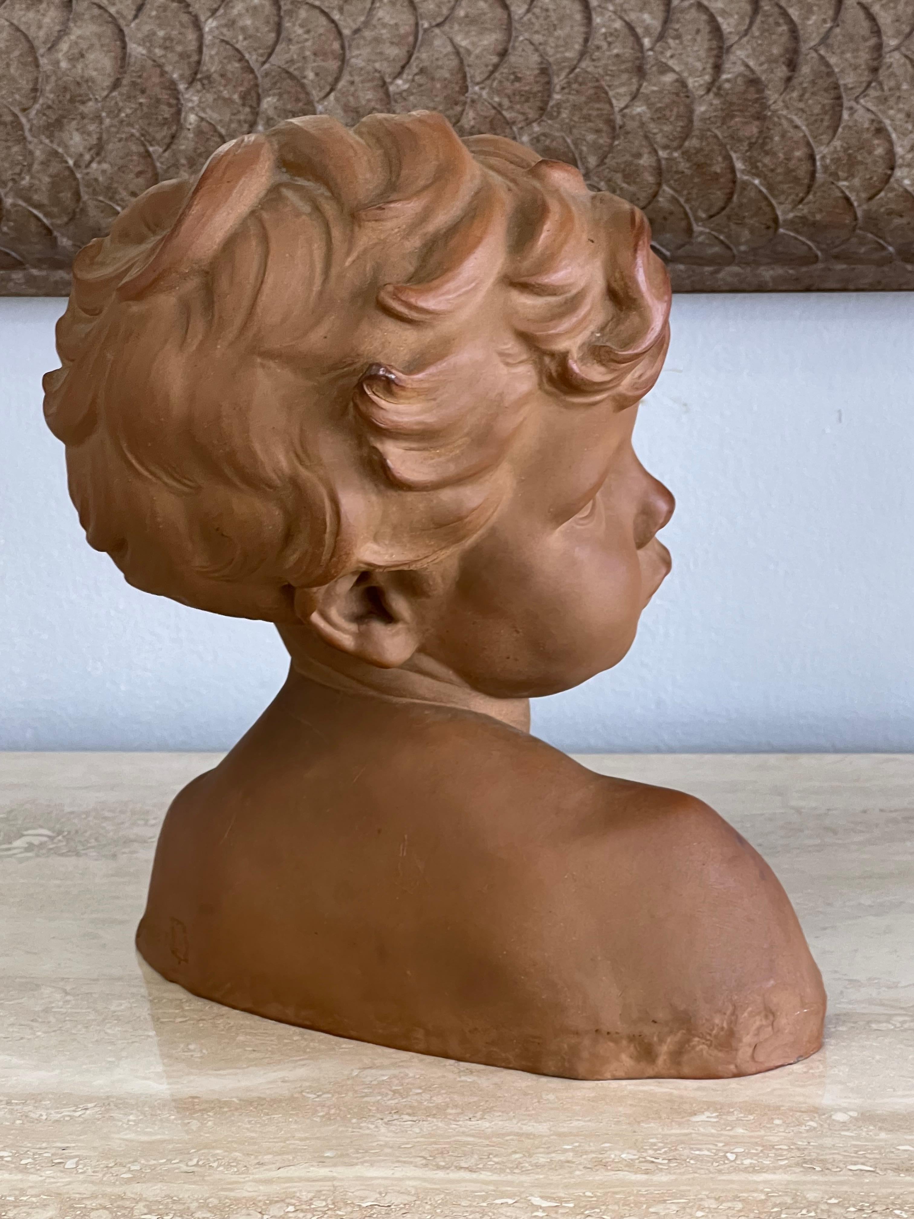 Porcellana Busto di Aime Jules Dalou, scultura in bisquit di Sèvres in vendita