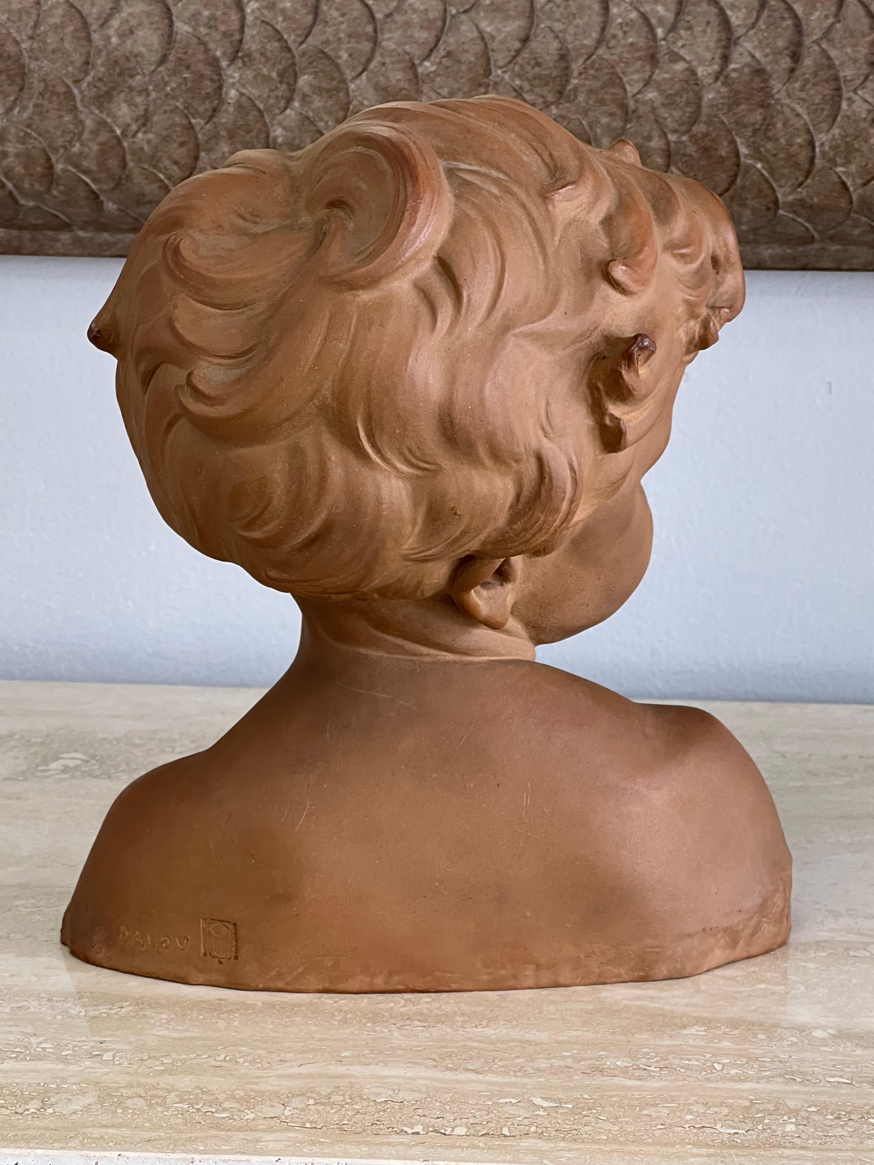 Busto di Aime Jules Dalou, scultura in bisquit di Sèvres in vendita 1