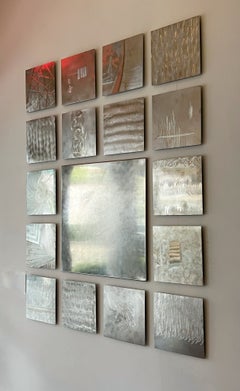 Bruce R McDonald Abstract Metal Wall Sculpture 17 Elements 2012