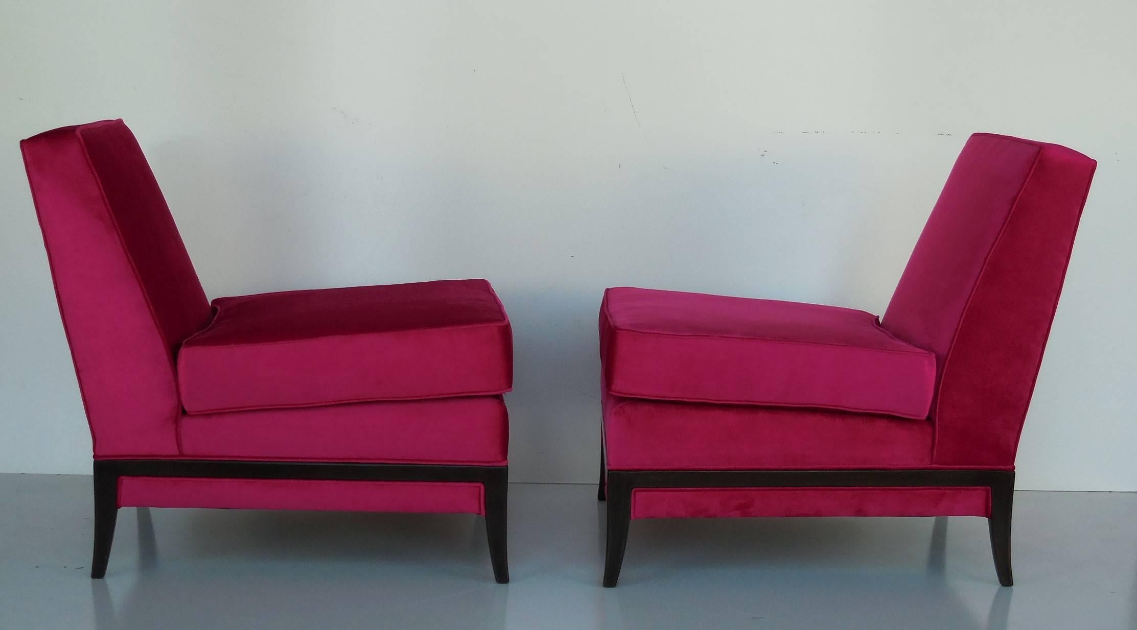 A beautiful pair of chairs by Tommi Parzinger. Mid century elegance at its best. 