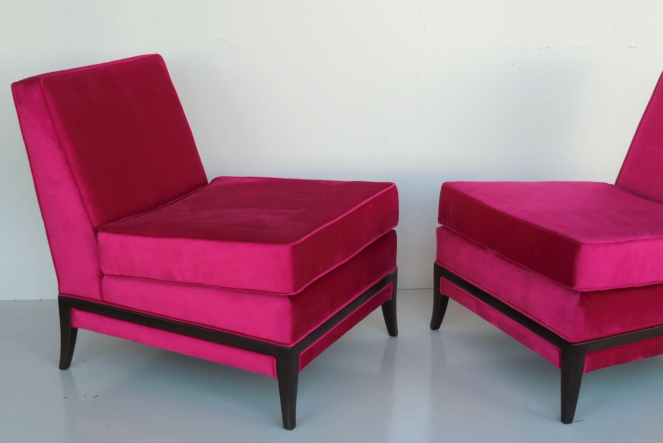 Mid-20th Century Pair of Midcentury Tommi Parzinger Lounge Chairs