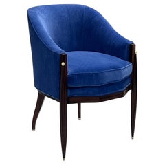 Fauteuil de style « Fuseau Facettes » d'Émile-Jacques Ruhlmann
