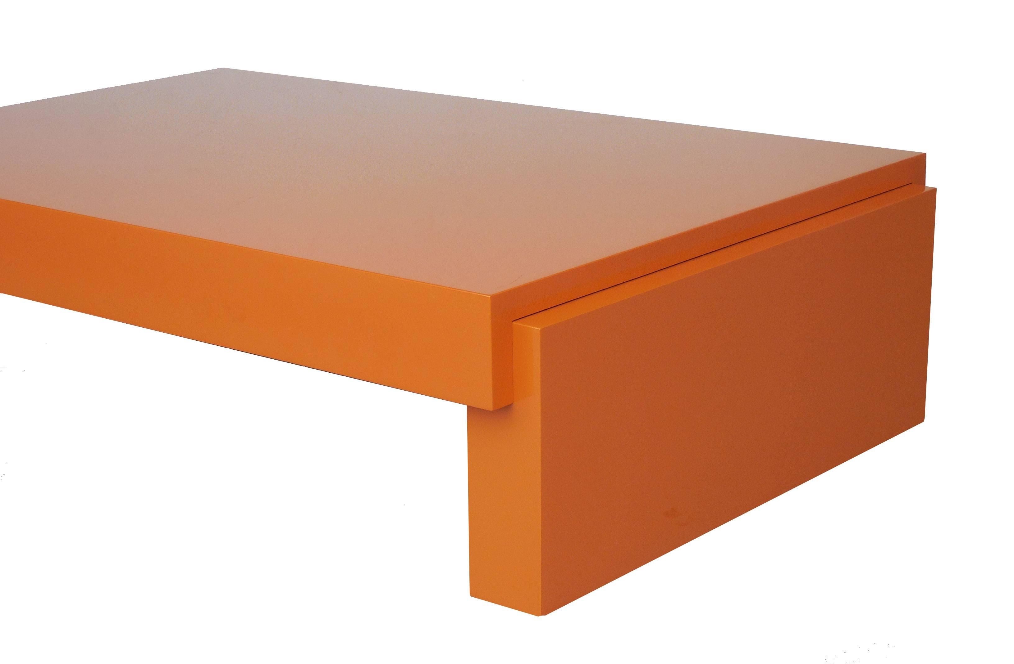 American Karl Springer Lacquer Airport Coffee Table, 1980