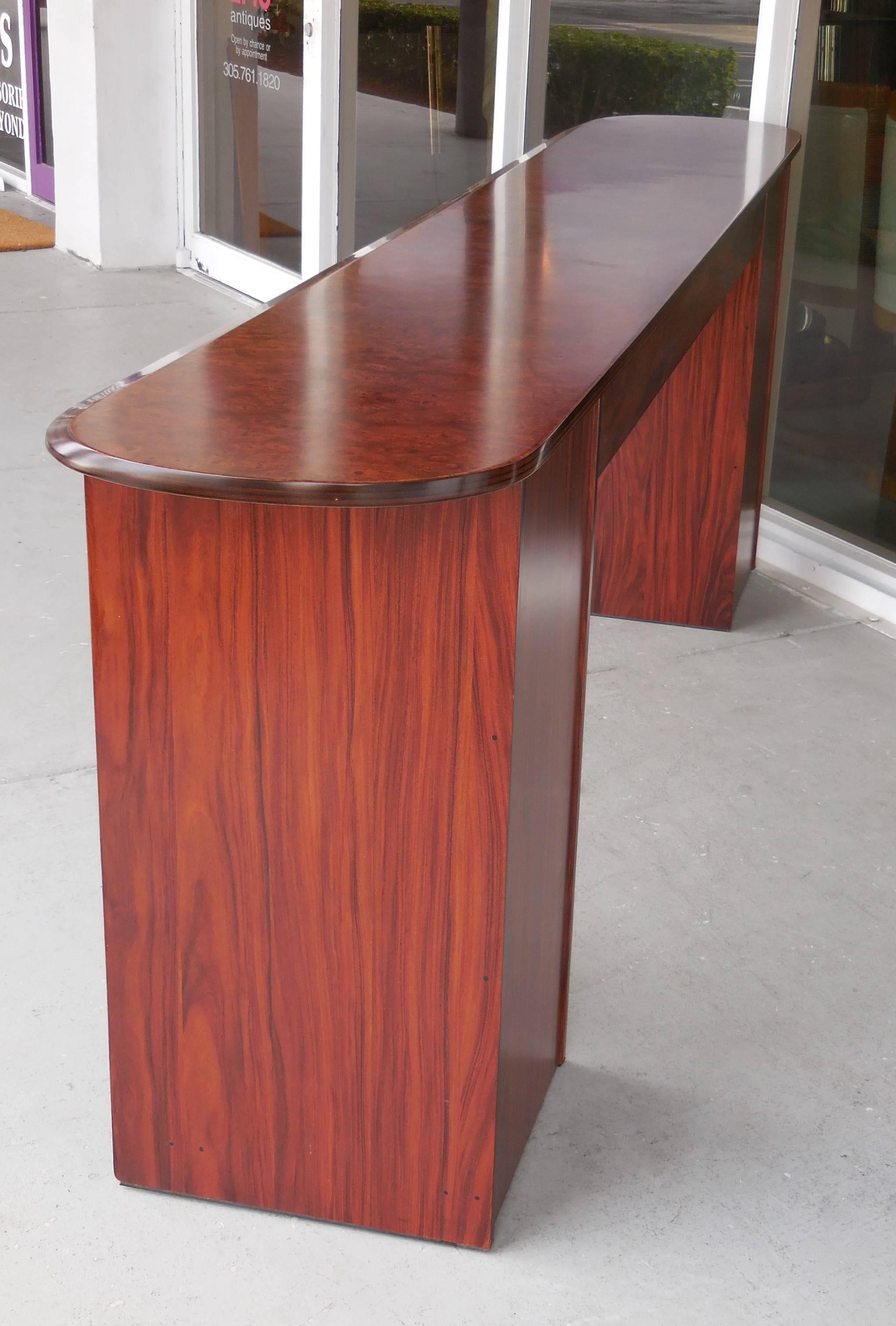 Rosewood Antona Console by Afra and Tobia Scarpa for B & B In Excellent Condition In Miami, FL