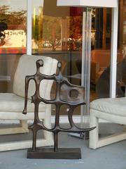 Abstract Mid-Century Bronze Sculpture