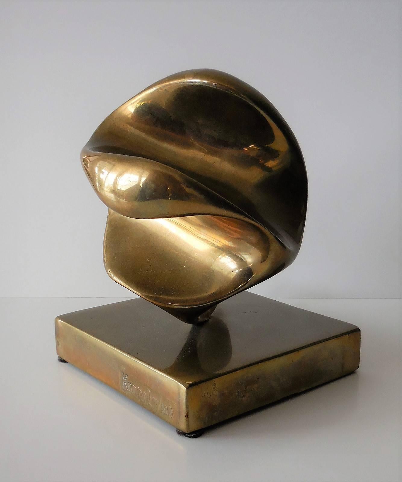American Modern Bronze Sculpture by Eli Karpel