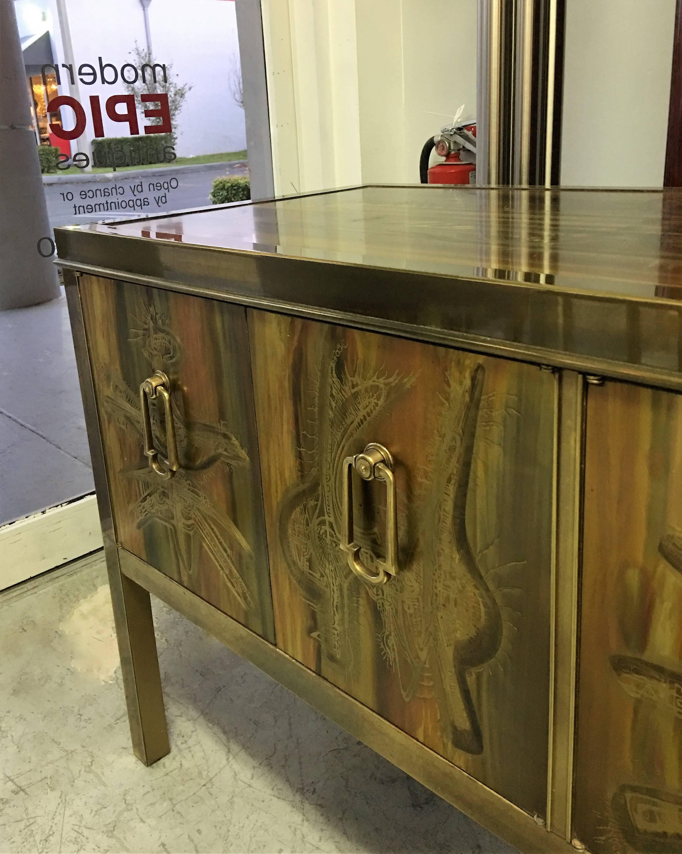 Mastercraft Abstract Sideboard Console by Bernhard Rohne In Excellent Condition In Miami, FL