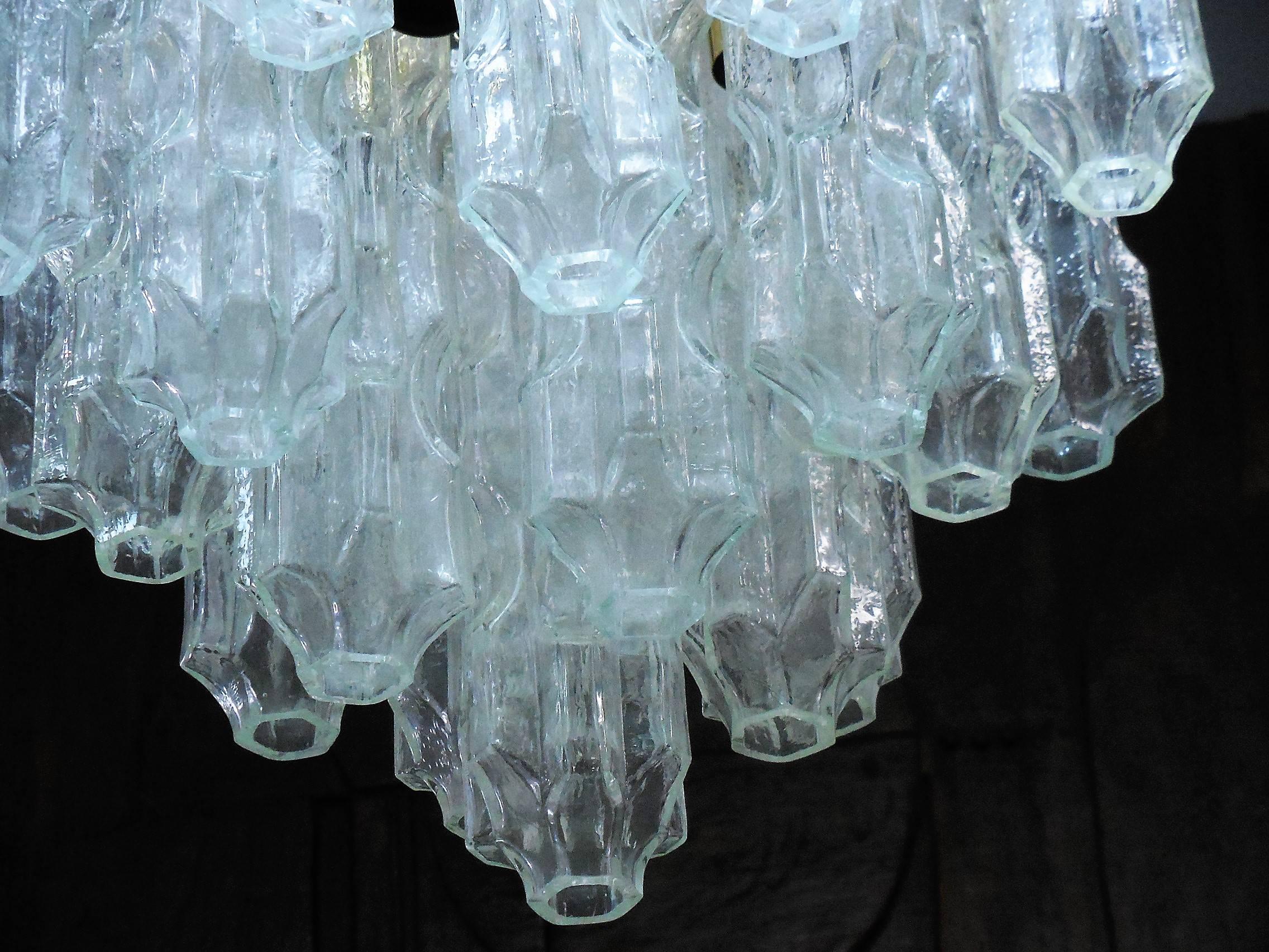 Murano Chandelier with Abstract Glass Elements, 1960s For Sale 1