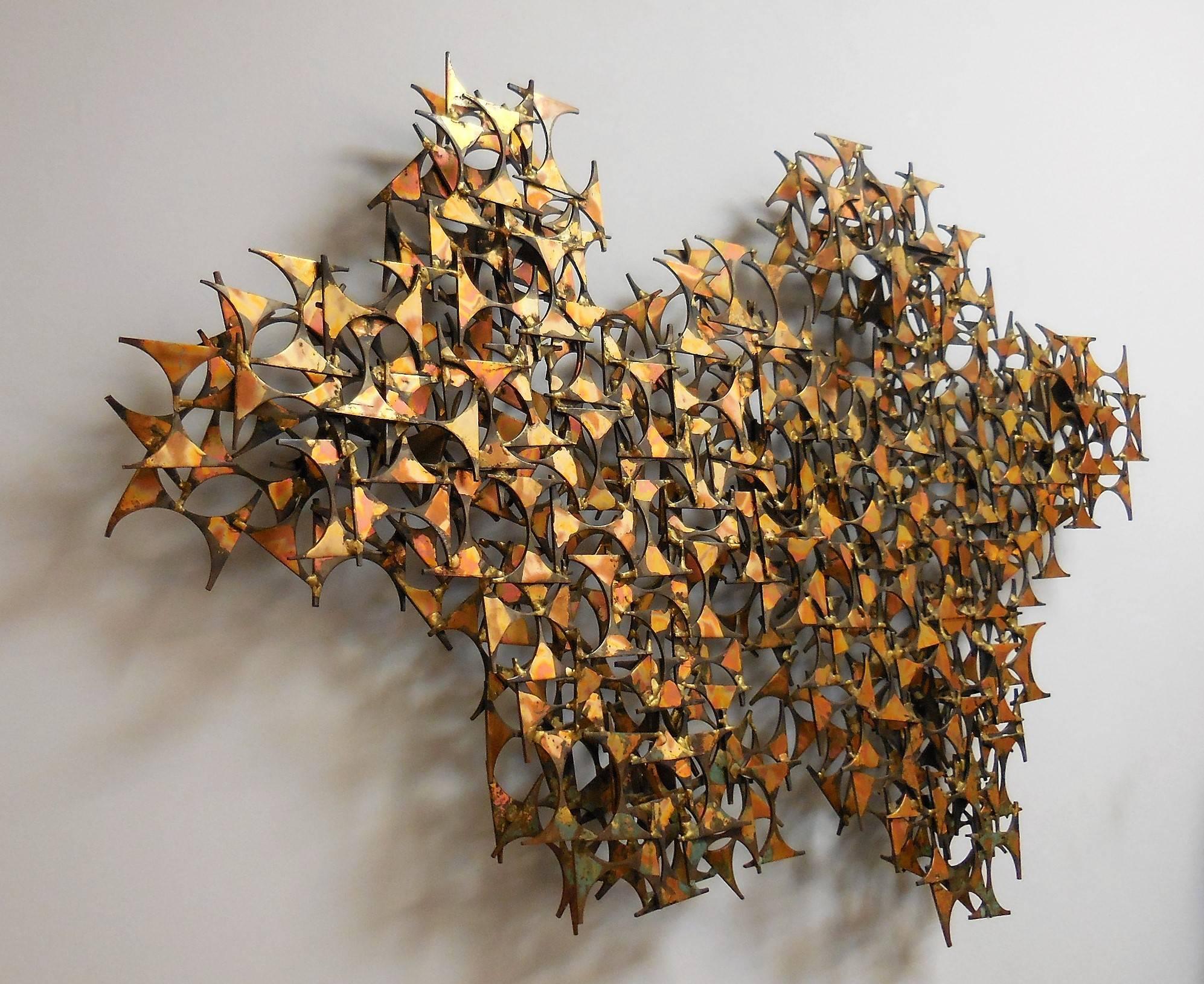 American Large Wall Sculpture in the Style of Marc Weinstein
