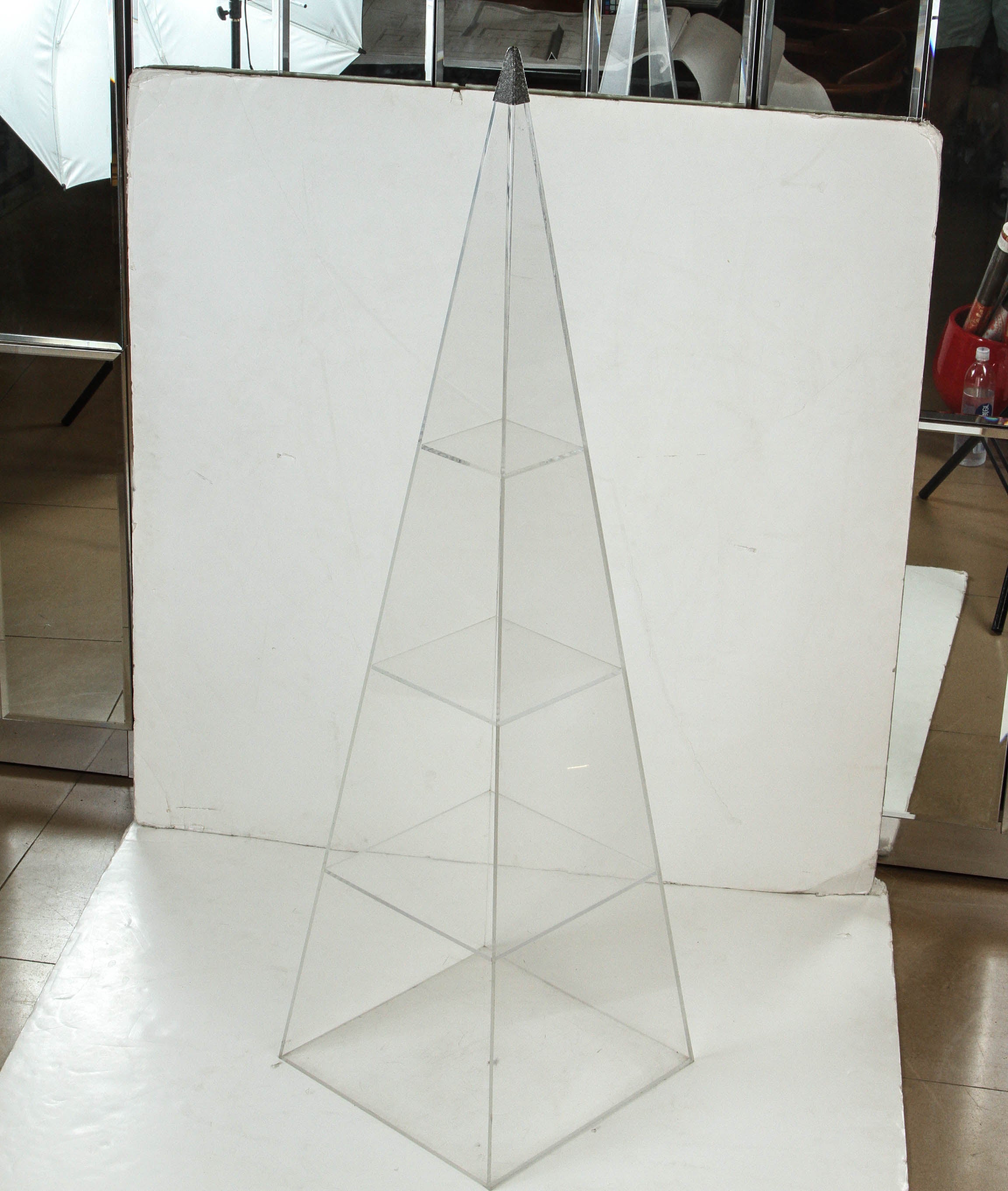 Lucite Pyramid Display
