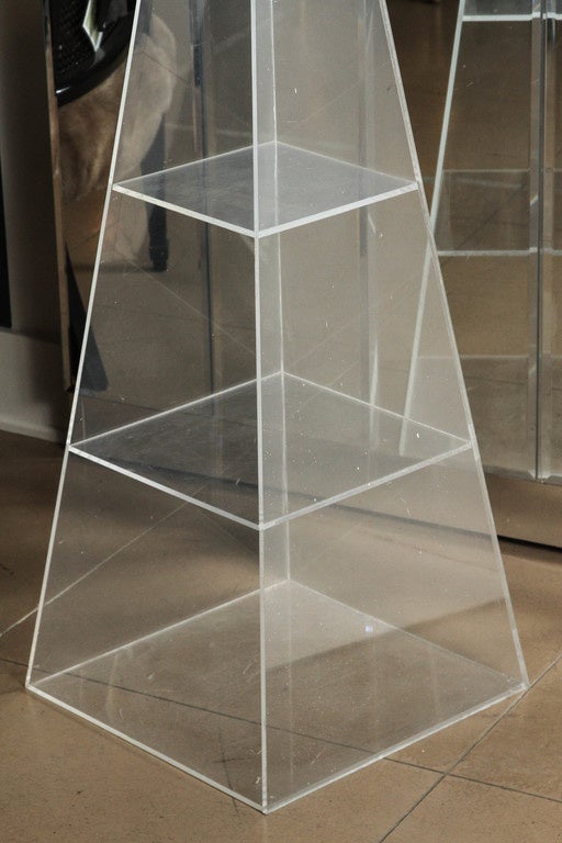 Lucite Pyramid Display 1