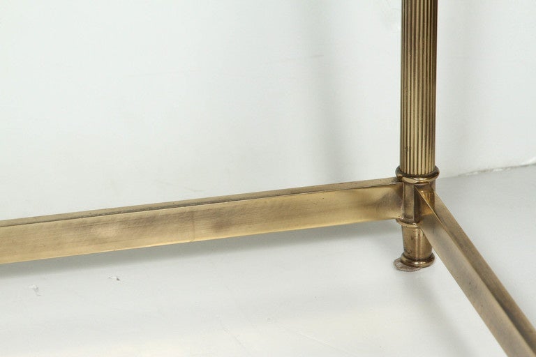 Mid-Century Rectangular Brass Coffee Table For Sale 2
