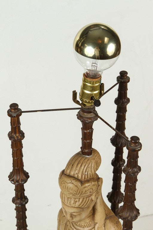 Pair of Lamps In The Style of Quan Yin For Sale 1