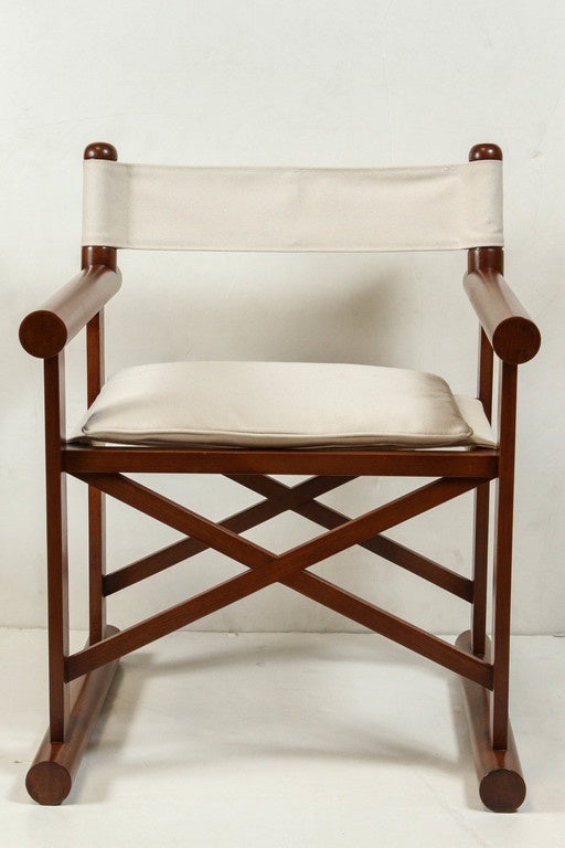 Contemporary Beachwood Director Chair For Sale