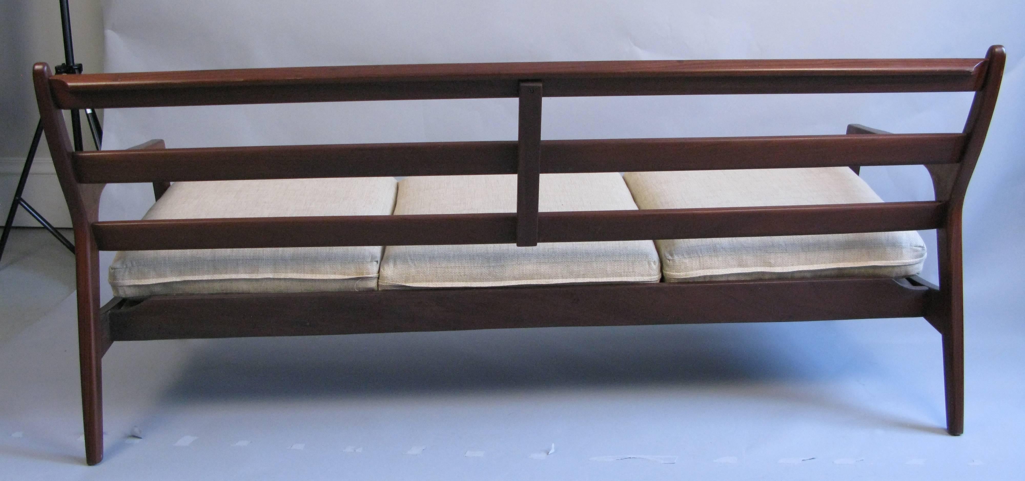 Mid-Century Modern Midcentury Mahogany Sofa