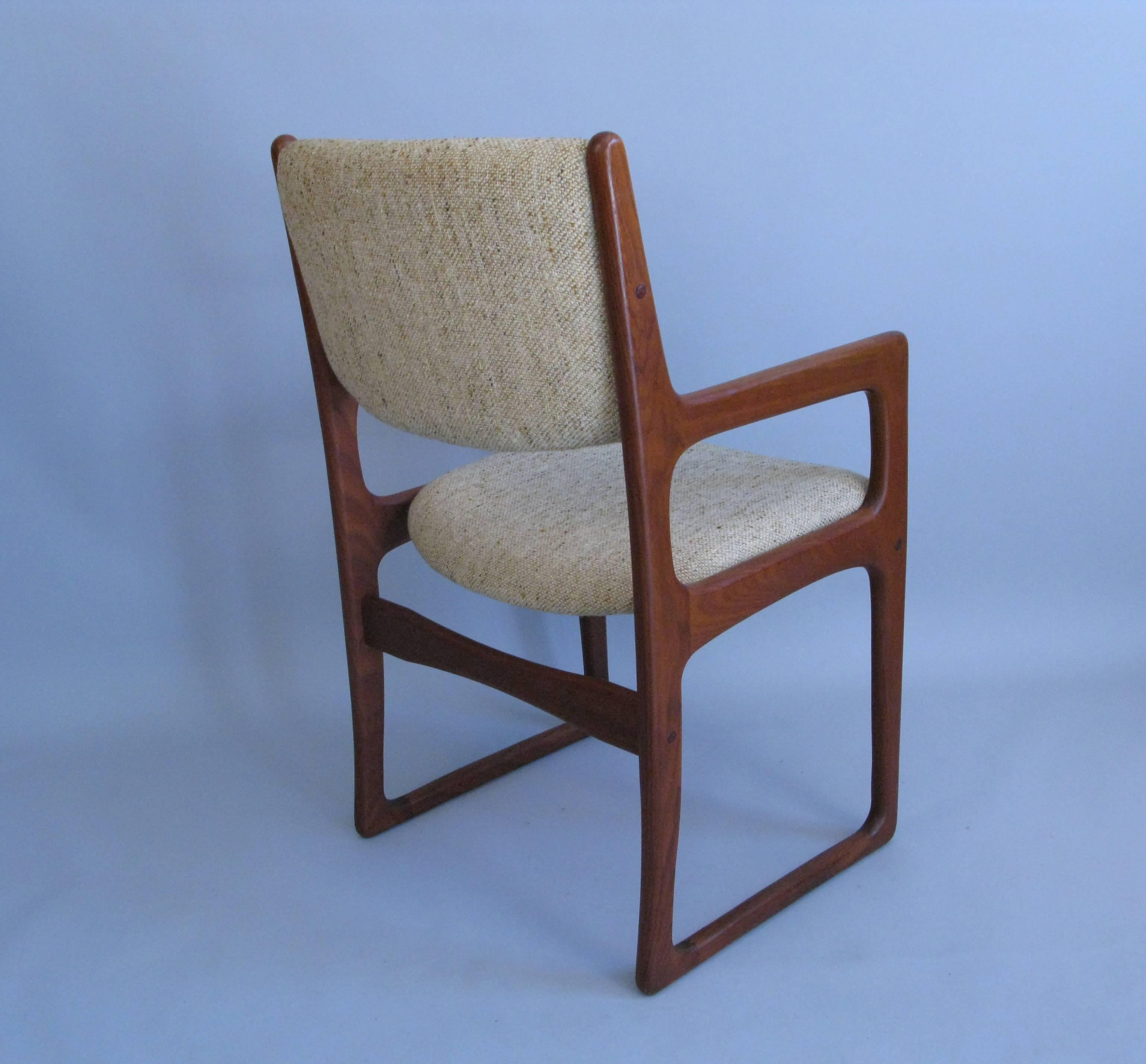 Woodwork Set of Six 1960s Danish Design Chairs by Benny Linden