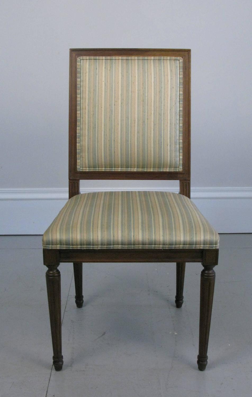 Six 1960s Baker Furniture Dining Chairs, Louis XVI Style at 1stdibs