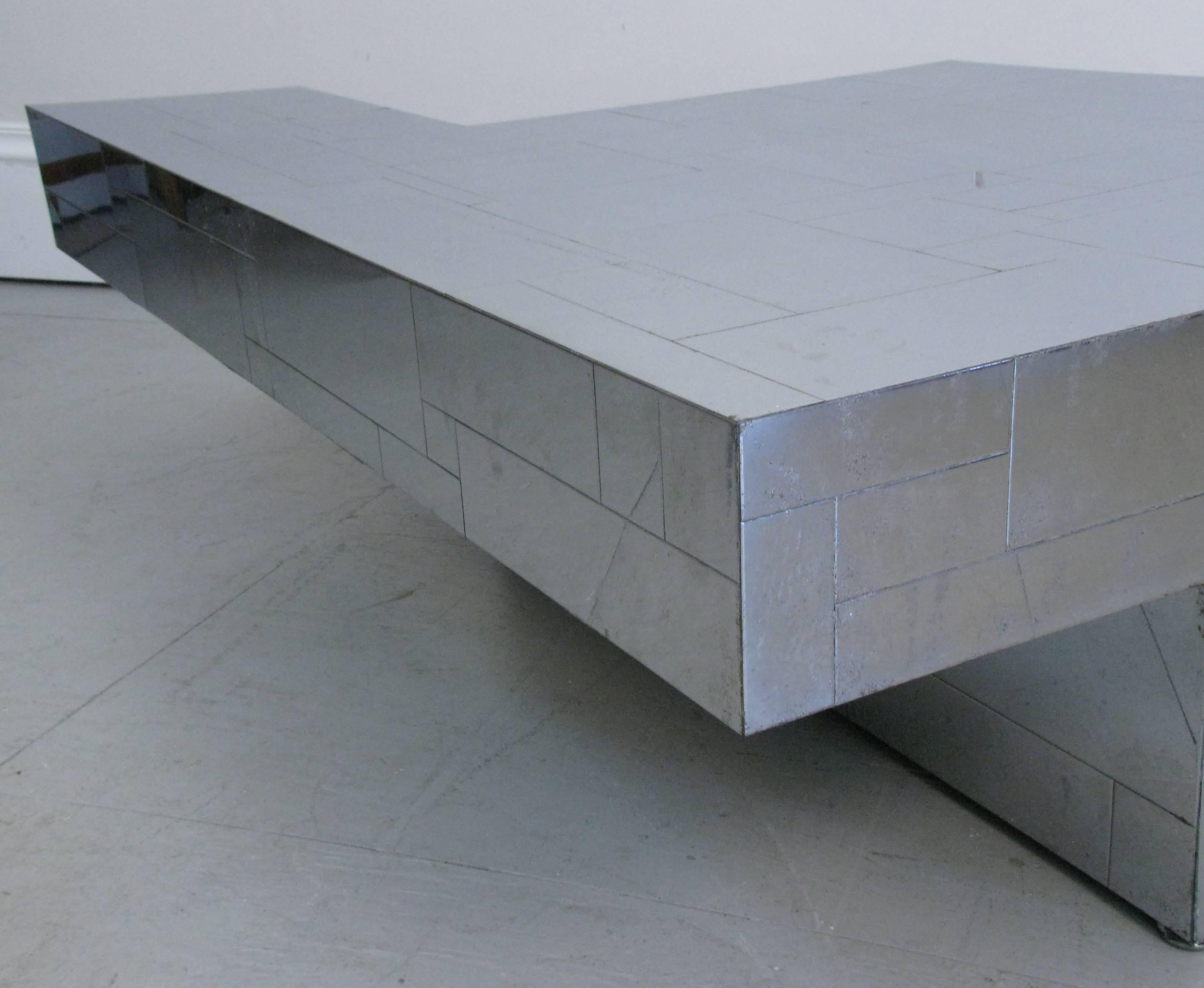 Late 20th Century 1970s Cantilever Cityscape Coffee Table by Paul Evans