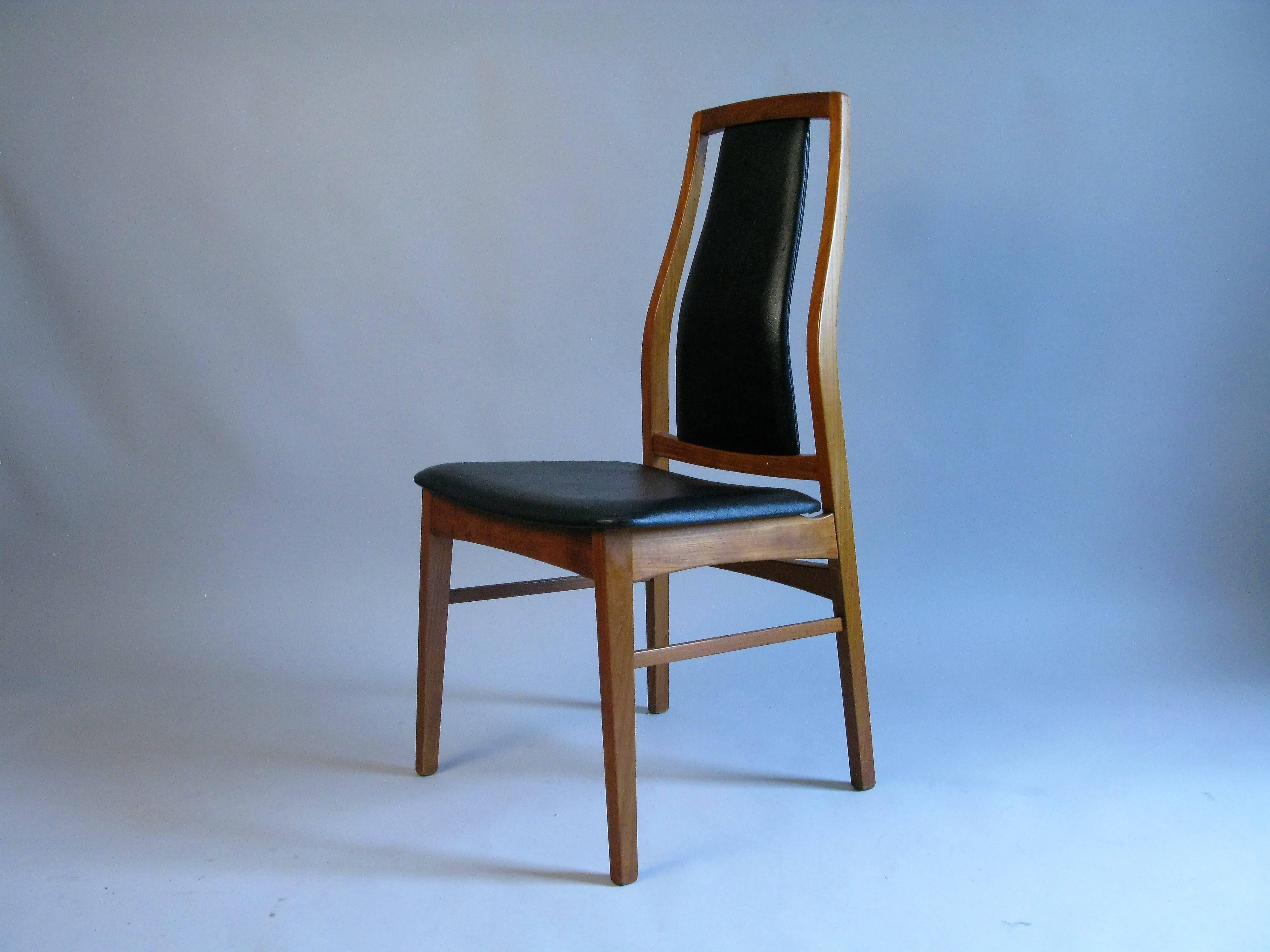 Late 20th Century Set of Six Danish Teak Dining Chairs