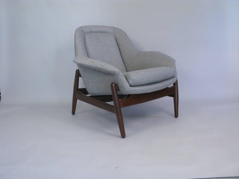 Pair of Midcentury George Tanier Selection Danish Lounge Chairs at 1stDibs