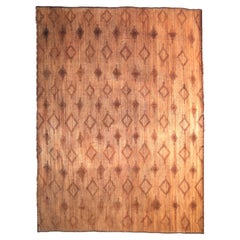Tapis touareg vintage des années 1970, bois et cuir - Mauritanie, 390 x 270 cm