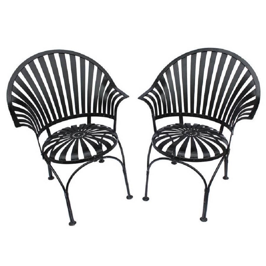 1930s French Garden Armchairs by Carre