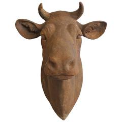 Lifesize Bull's Head Butcher Trade Sign