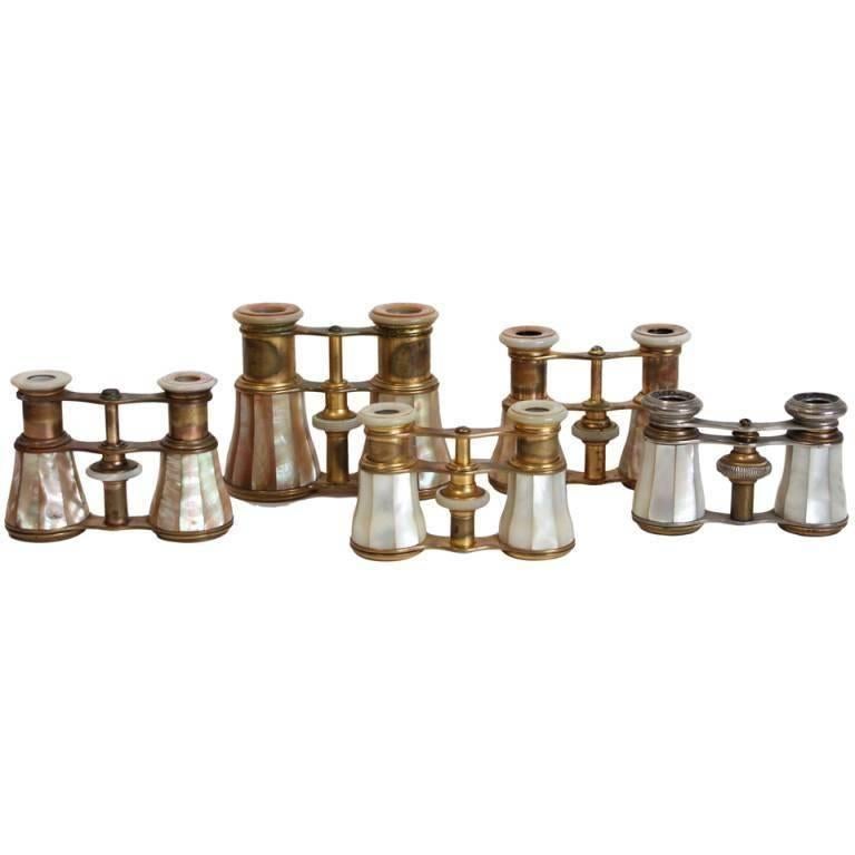 Antique French MotherofPearl Opera Binoculars For Sale at 1stDibs antique opera glasses for