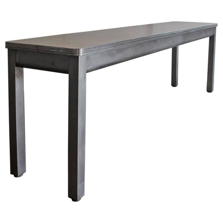 1950s American Console Metal Table For Sale