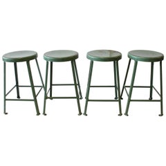 Vintage Industrial Metal Stools