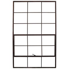 Large Antique American Industrial Metal Casement Window