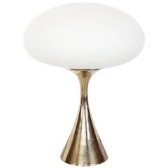 Mid-Century Mushroom Brass Lamp by Bill Curry for Laurel