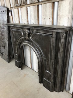 Antique Cast Iron Fireplace Mantel